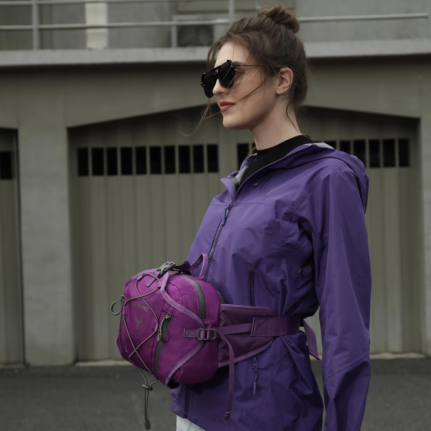 Fanny Pack for Women Purple Waist Bags Wolarge Running Packs Outdoor Belt Bag for Cycling Hiking Travel Festival Gifts - Image 5