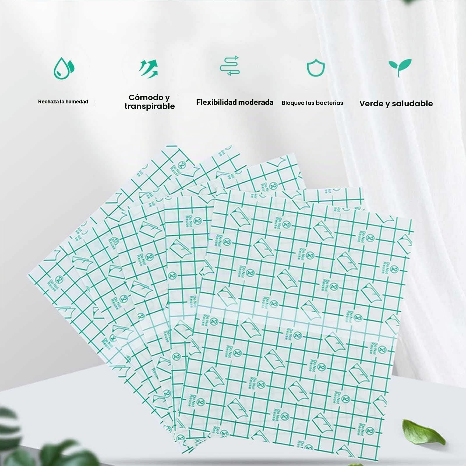 Vendaje Adhesivo Elástico Impermeable, Cubierta De Ducha Con Catéter De Diálisis Pd, Protectores Heridas For Accesorios Del Puerto De Diálisis Peritoneal(50pcs 20 x 20cm)