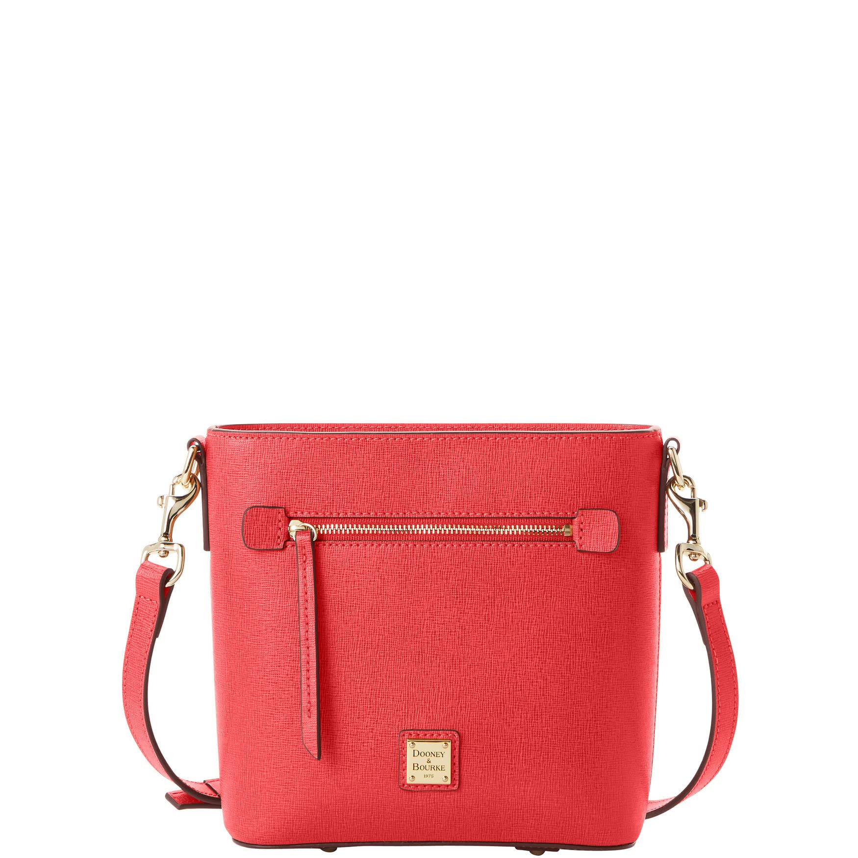 Dooney & Bourke Handbags for Women, Saffiano Leather Small Crossbody Bags for Women - Red