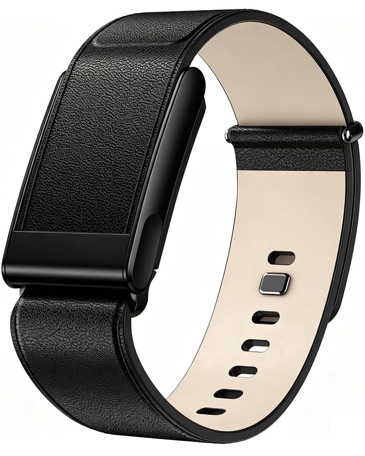 Msksjer LeatherLuxe Straps Compatible with WHOOP 5.0/MG Band Strap for Men Women–Soft, Durable, Breathable and Comfortable, Adjustable Replacement Bracelets–Not Compatible with Gen 4
