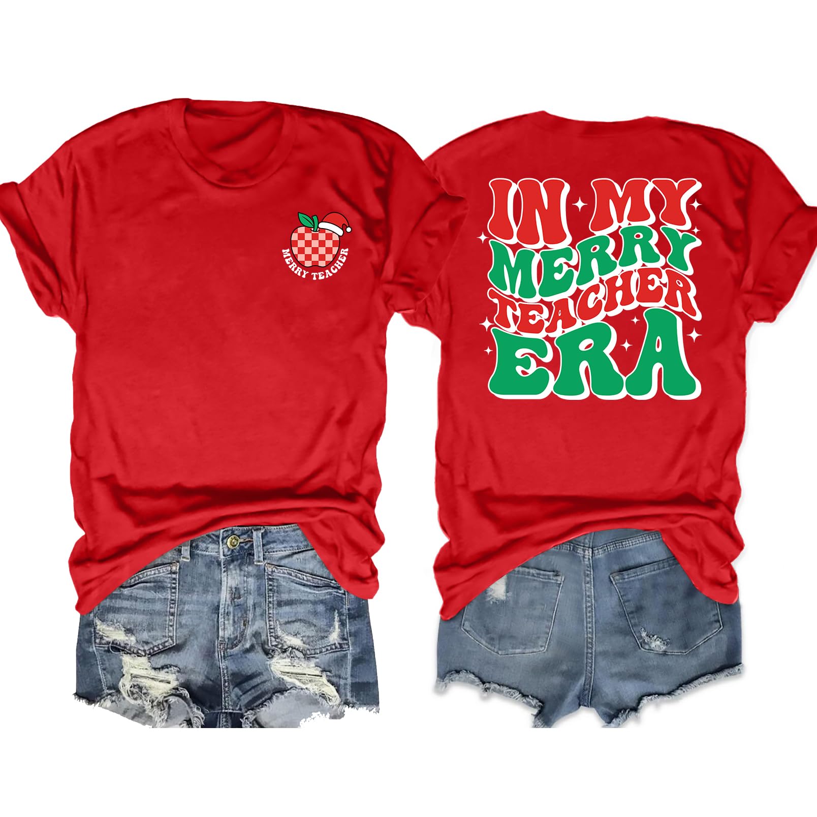 VVNTY Teacher Shirts Women: in My Teacher Era Shirt Preschool Teacher Life T Shirt Teachers Gift Tops