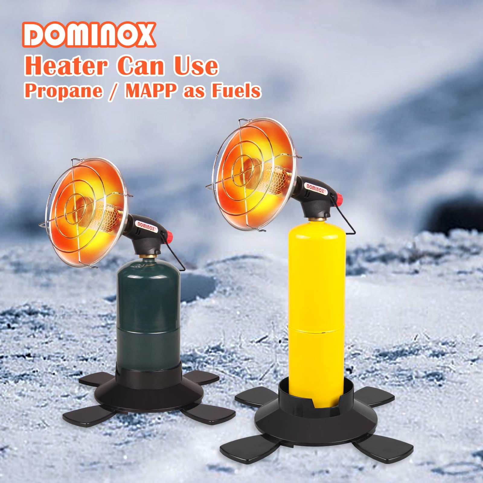 Buyplus 6200 BTU Portable Propane Heater – Outdoor Patio Heater For Camping, Garage, Tent, With Electronic Ignition