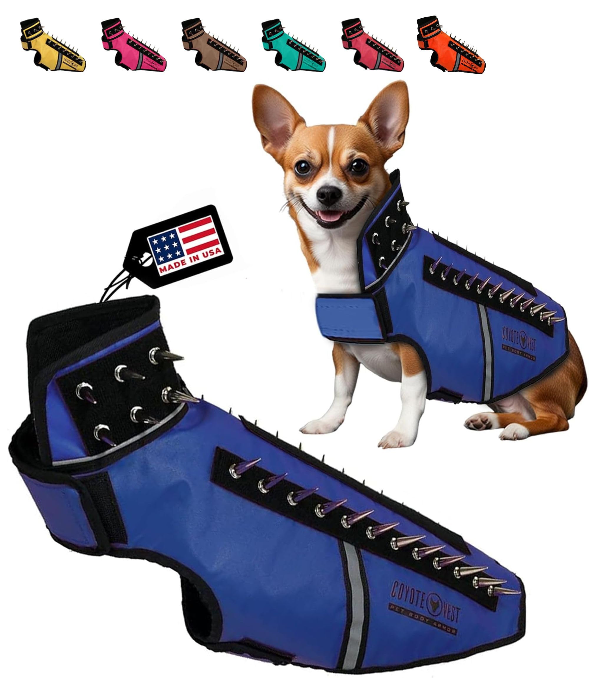 Coyotevest Spikevest Dog Harness Vest For Small Dogs Reflective