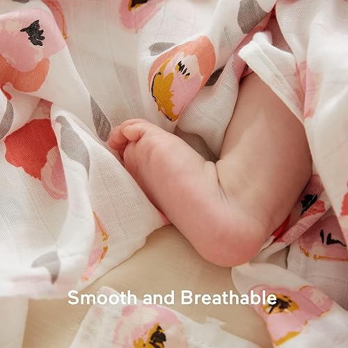 Miniatura 13 de Momcozy Mantas de muselina para bebé, suaves y sedosas de 47 x 47 pulgadas, mantas transpirables para envolver al recién nacido, para niños y niñas