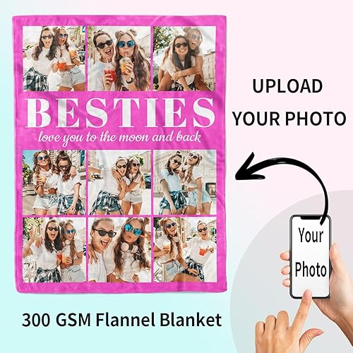 Miniatura 9 de Cara Nonna Manta de mamá para el día de la madre, manta con fotos personalizadas, mantas con fotos para mamá, día de la madre, regalos de cumpleaños