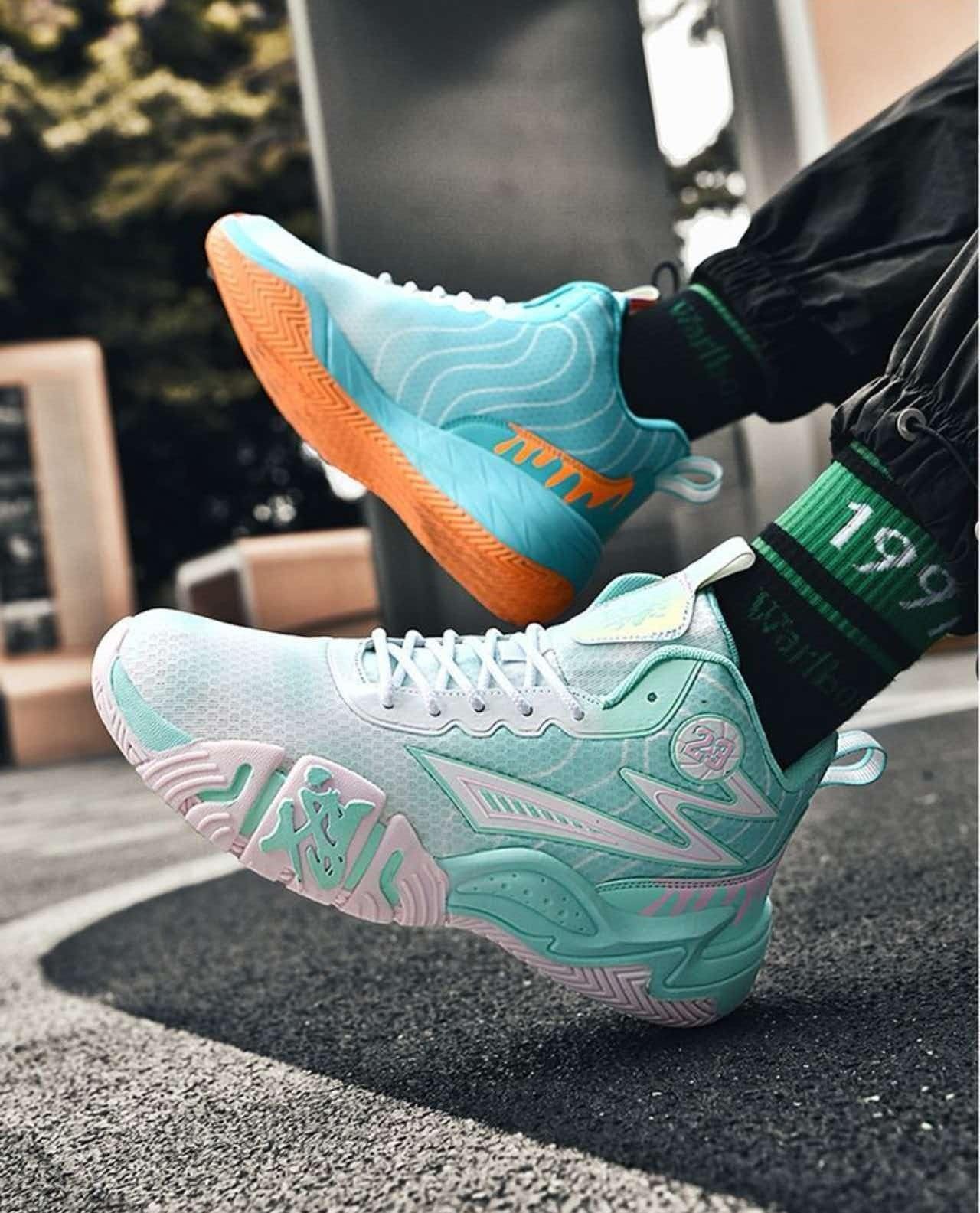 Buty do Koszykówki Unisex Wysokie Oddychające dla Młodzieży Sport Ind/Out
