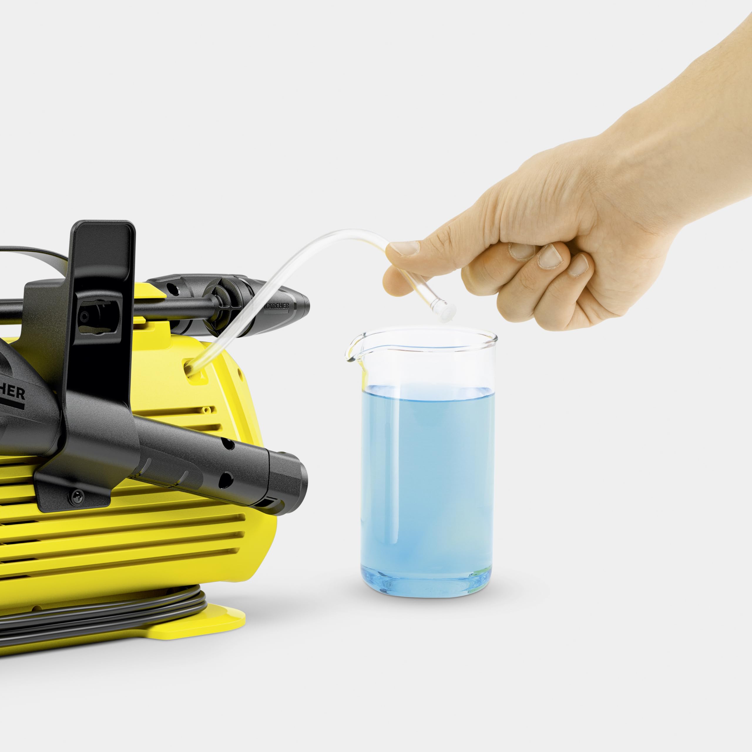 Kärcher K 2 Premium Horizontal Home - Idropulitrice ad Alta Pressione, 1400W, 110 bar, Idropulitrice Elettrica Acqua Fredda Compatta, Giallo/Nero