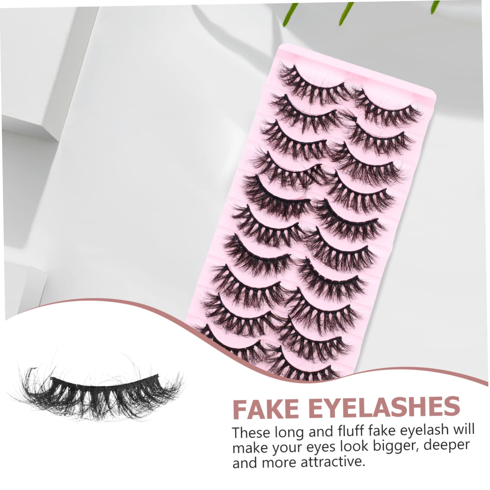 MAGICLULU 50pares Pestañas Postizas De Natural De Extensiones De Pestañas Para Maquillaje y
