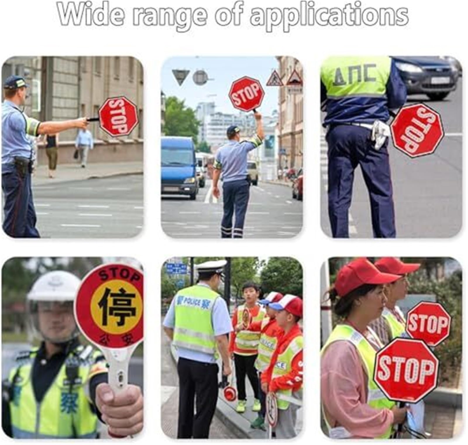 Dwustronny znak stopu LED z możliwością ładowania – przenośny do stref szkolnych(Stop)
