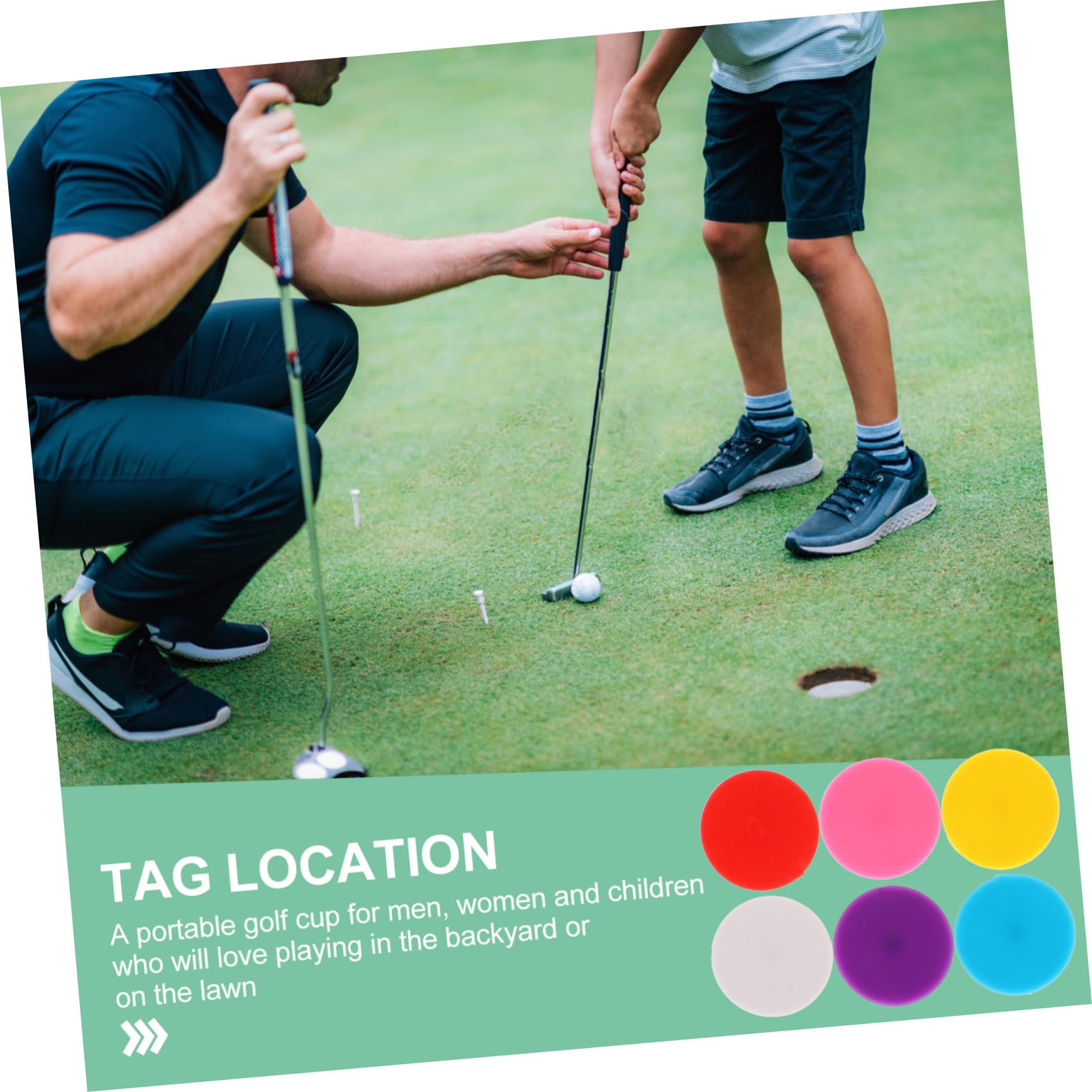 100 Stück Golfballmarker aus Kunststoff Rund und Widerstandsfähig Tragbar für Präzise Golfball Positionsmarkierungen dem Golfplatz Zufällige Farbe