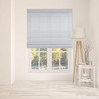 Arlo Blinds Cordless Fabric Roman Shades Light Filtering Window Blinds, ...
