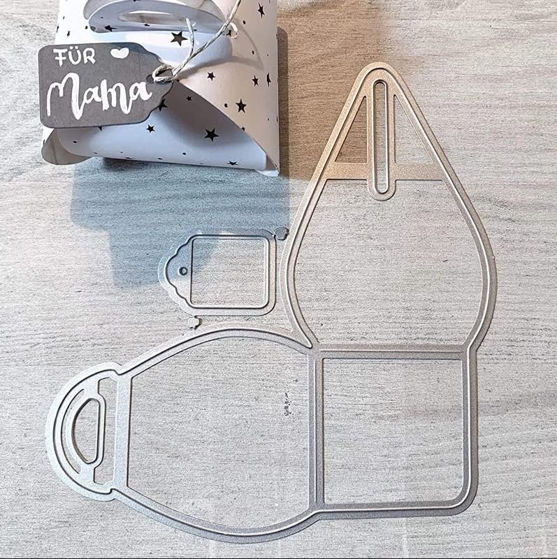 Miniatura 4 de Paquete de caja de regalo, troqueles de metal, troqueles de corte, paquete de caja de regalo, tarjetas de papel, plantillas cortadas para bricolaje,