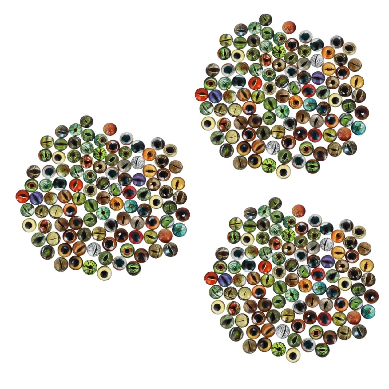 EXCEART 300piezas Oculares Decorativos De Vidrio Para Manualidades De Muñecas Ojos De Seguridad Para Proyectos Accesorios Creativos Para Artesanía y Juguetes