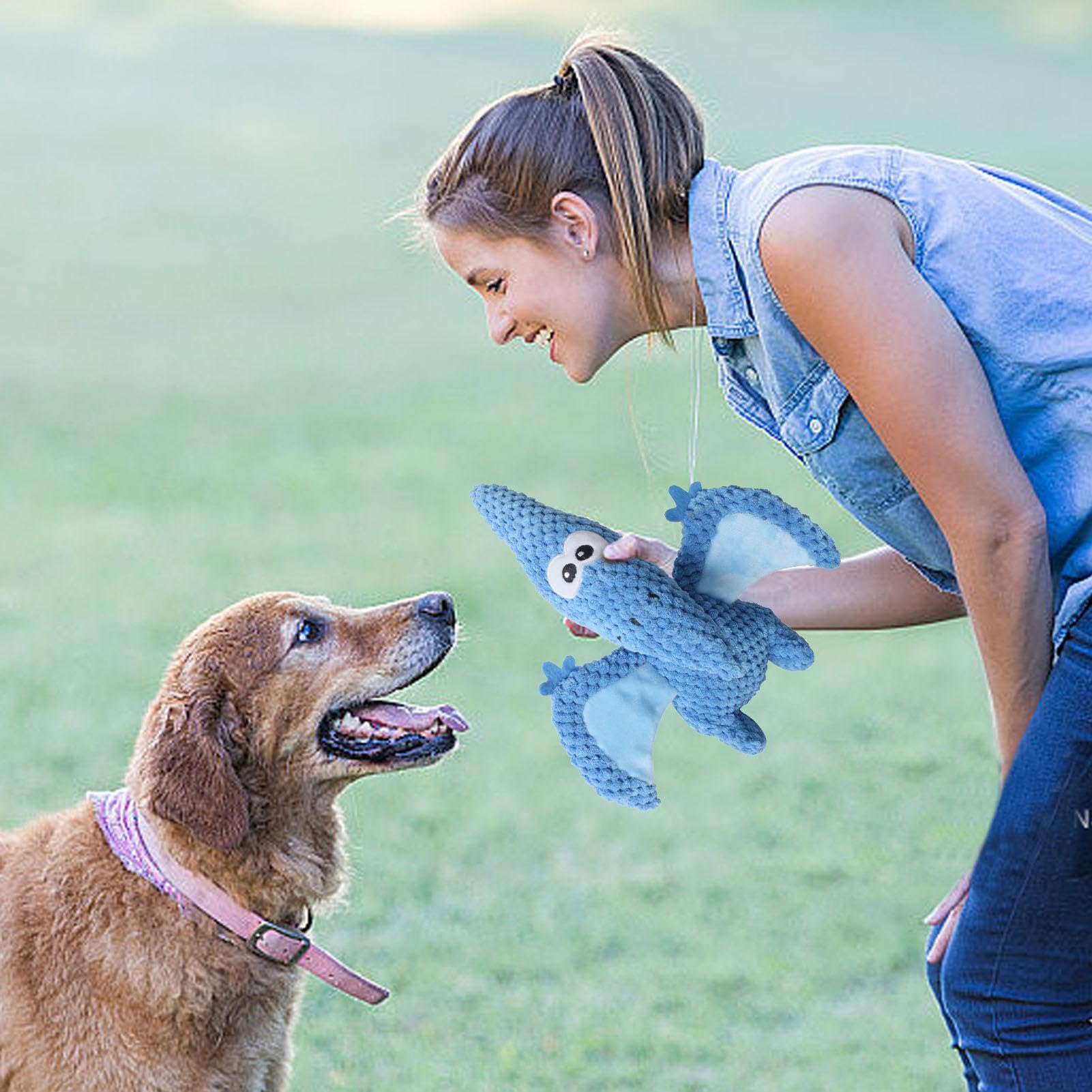 Unzerstörbarer Hundespielzeug Mit Quietscher - Kuscheltier Für Hunde 25cm