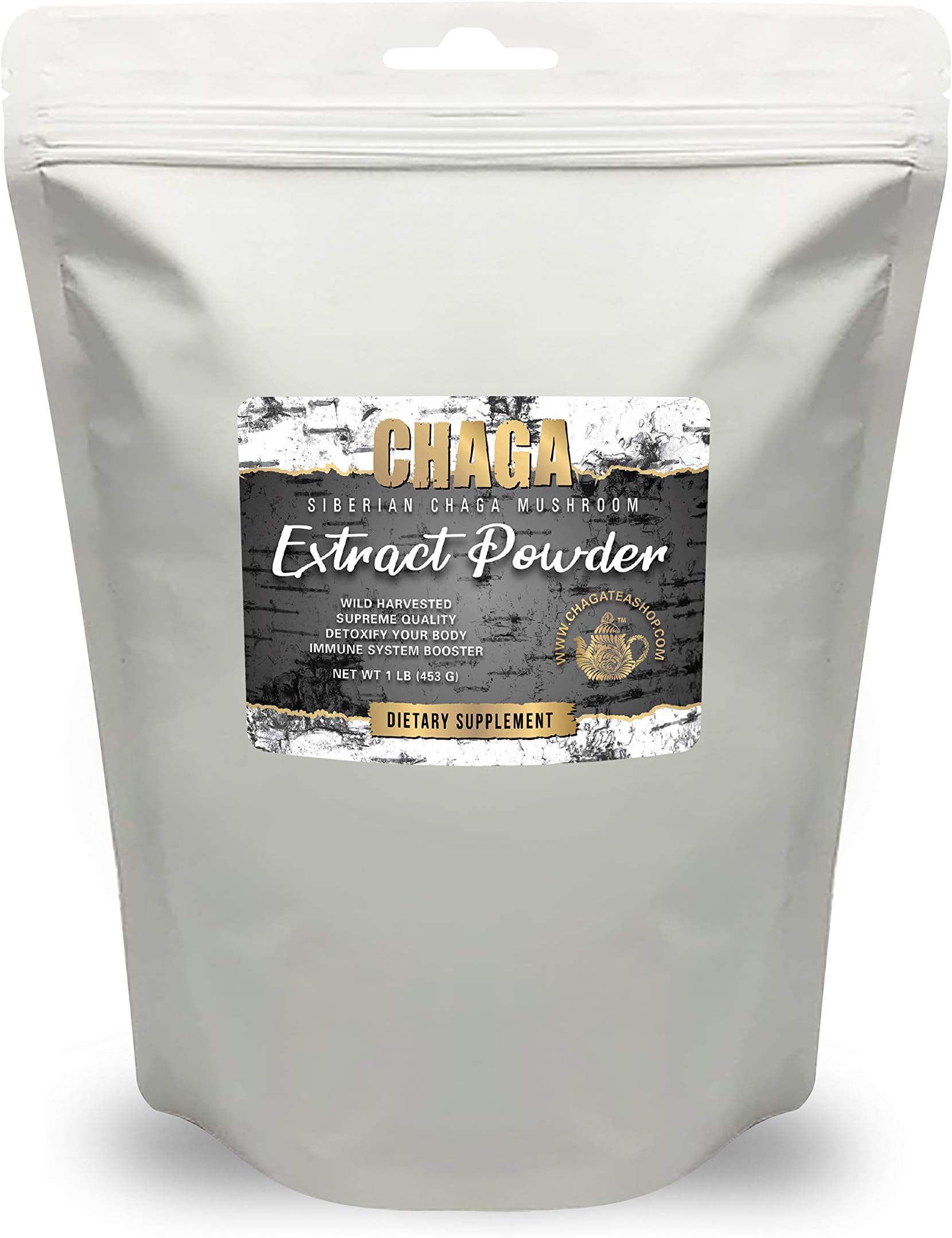 Siberian Chaga Mushroom Extract Powder 1 Lb. (453g.)