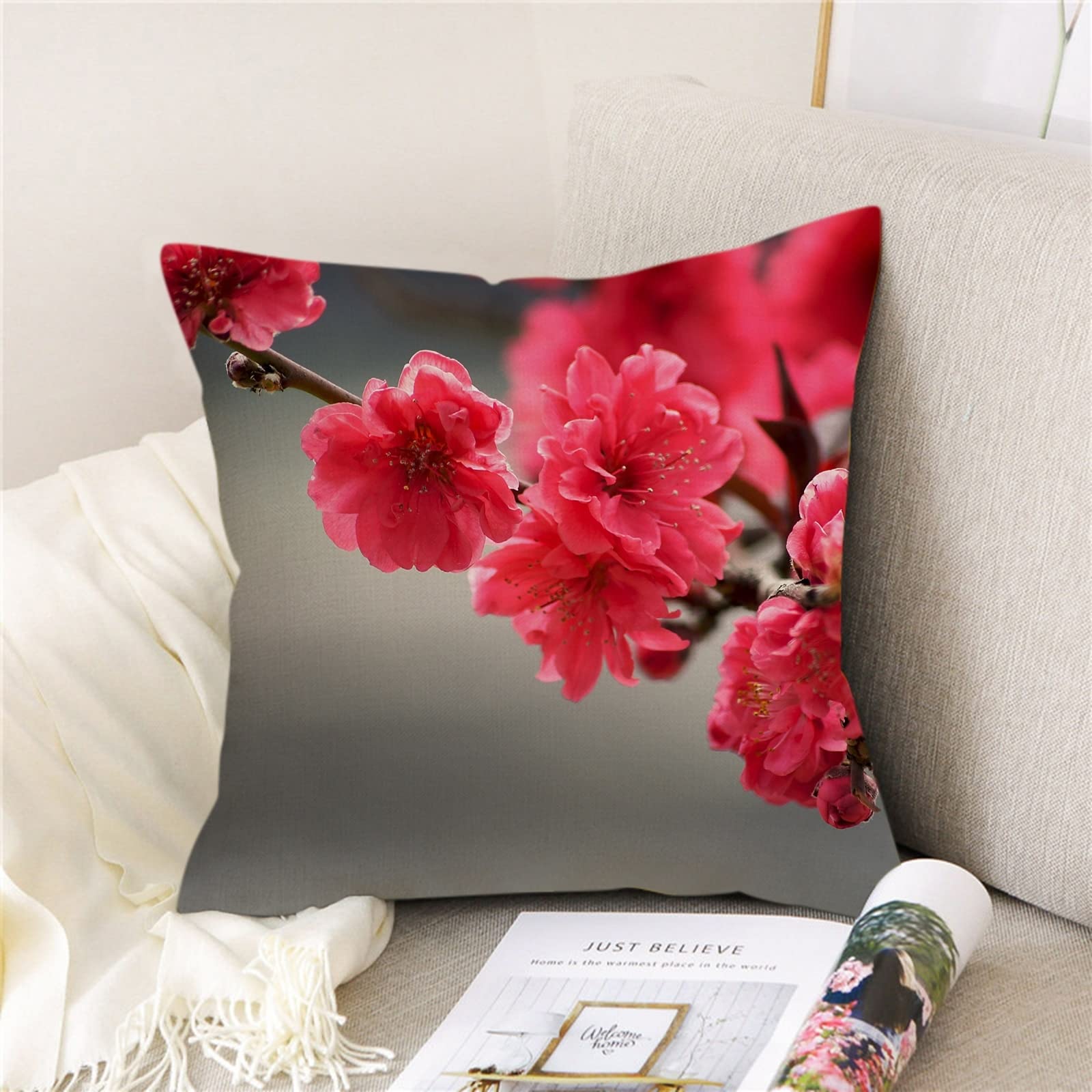 4 federe 50 x 50 cm, per cuscino decorativo per soggiorno, camera da letto