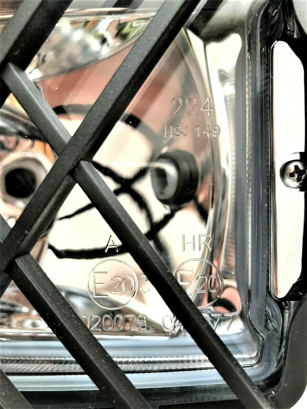 2 Faros Coche Halógenos H3 Cromados, 12 V, 24 V, con Bombillas de 12 V