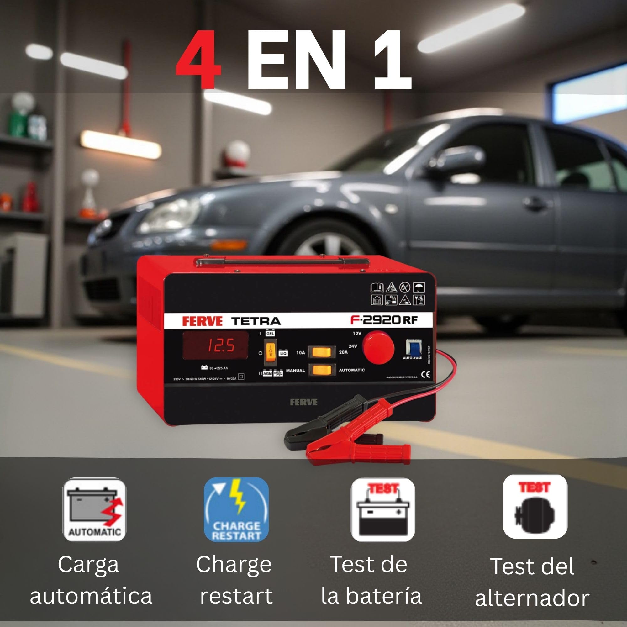 FERVE f-2920 Tetra RF Caricabatterie 12 – 24 V 10 – 20 A