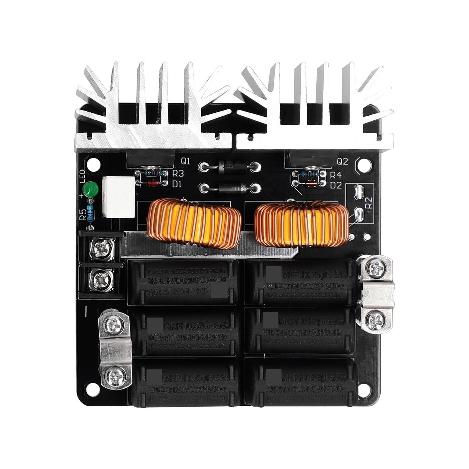 Induction Heater 1000W ZVS Heating Board Coil Copper Tube Flyback Driver DIY Annealing Quenching Ignition Tool