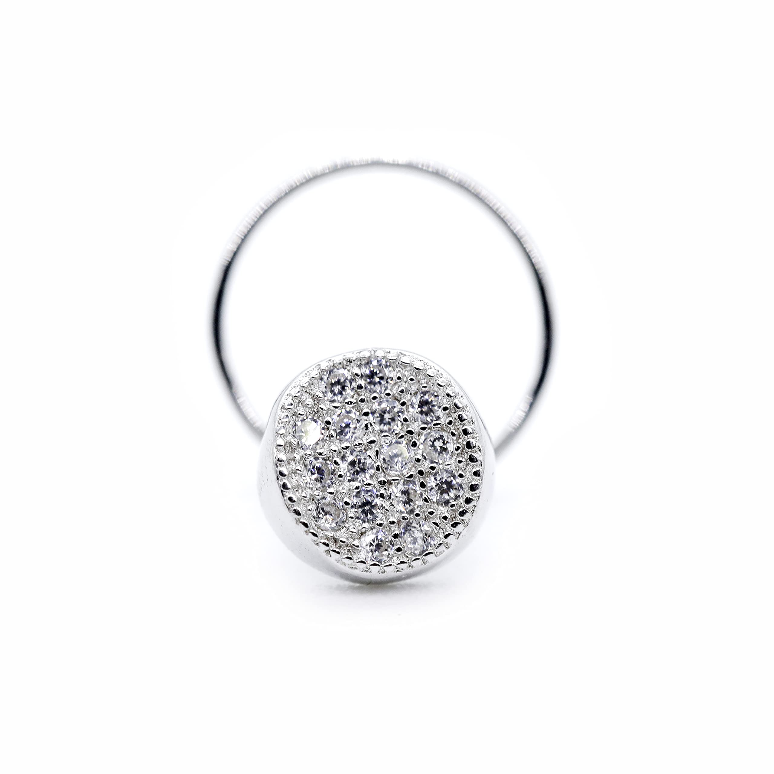 JSAJ 92.5 STERLING SILVER ZIRCONIA STONE WITH PLATINUM PLATING WIRE NOSE PIN FOR GIRLS AND WOMENS (B0968DZ7WZ) Amazon Price History, Amazon Price Tracker
