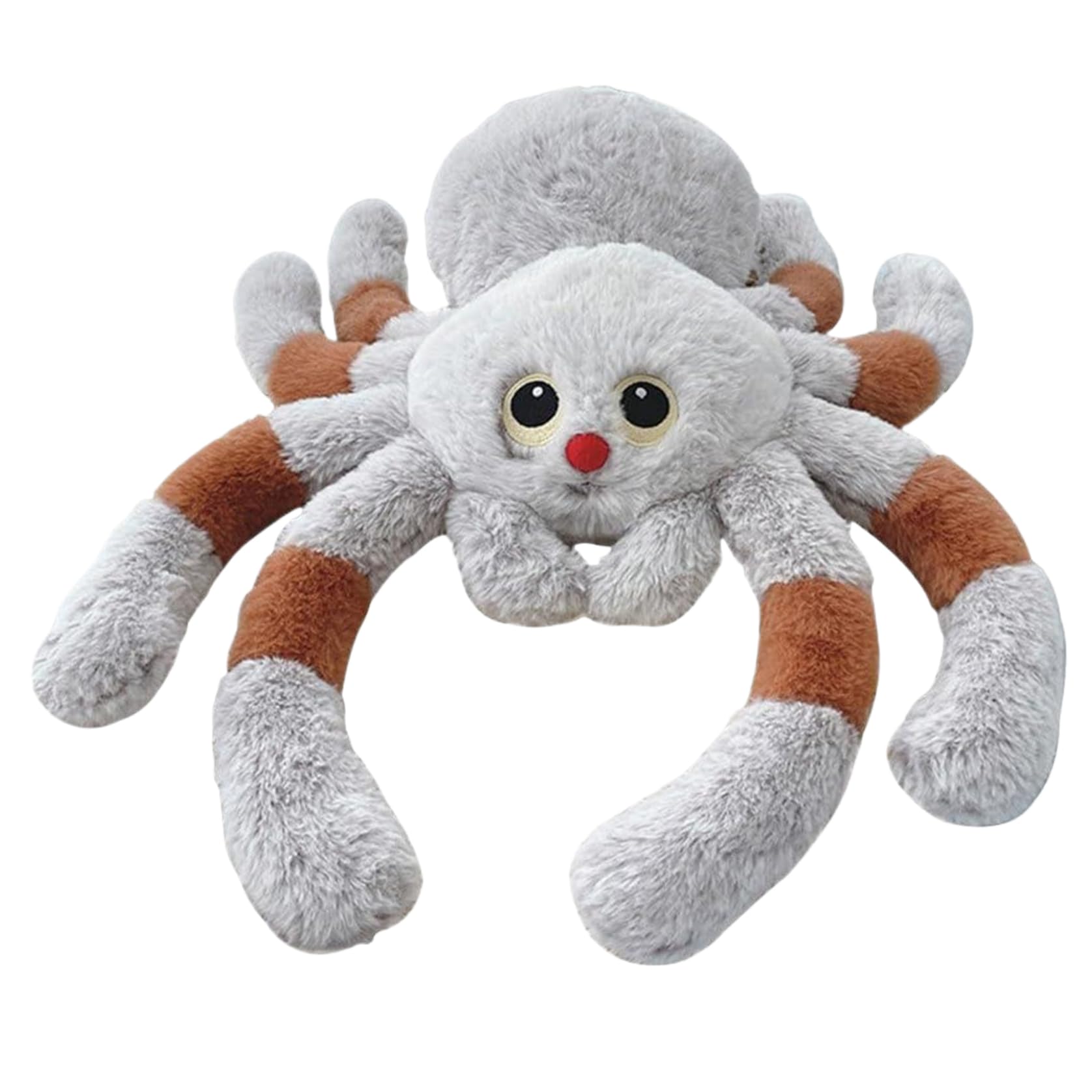 Spider Plush Stuffed Animal Red Nose Halloween Spider, Adorable Soft Throw Pillow, Halloween Plush for Sofa Home Decorations Gifts, S, Toys