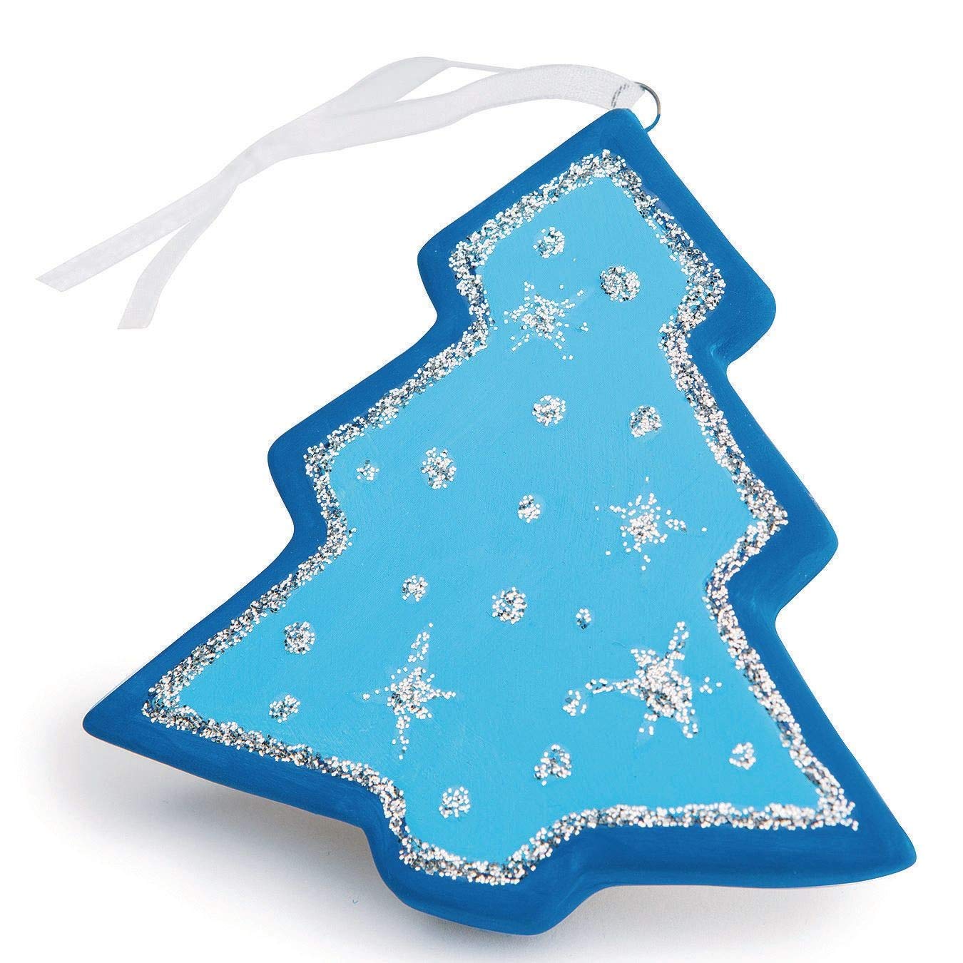 Color-MEA, Ceramic Bisque Tree Ornament (Pack of 24)