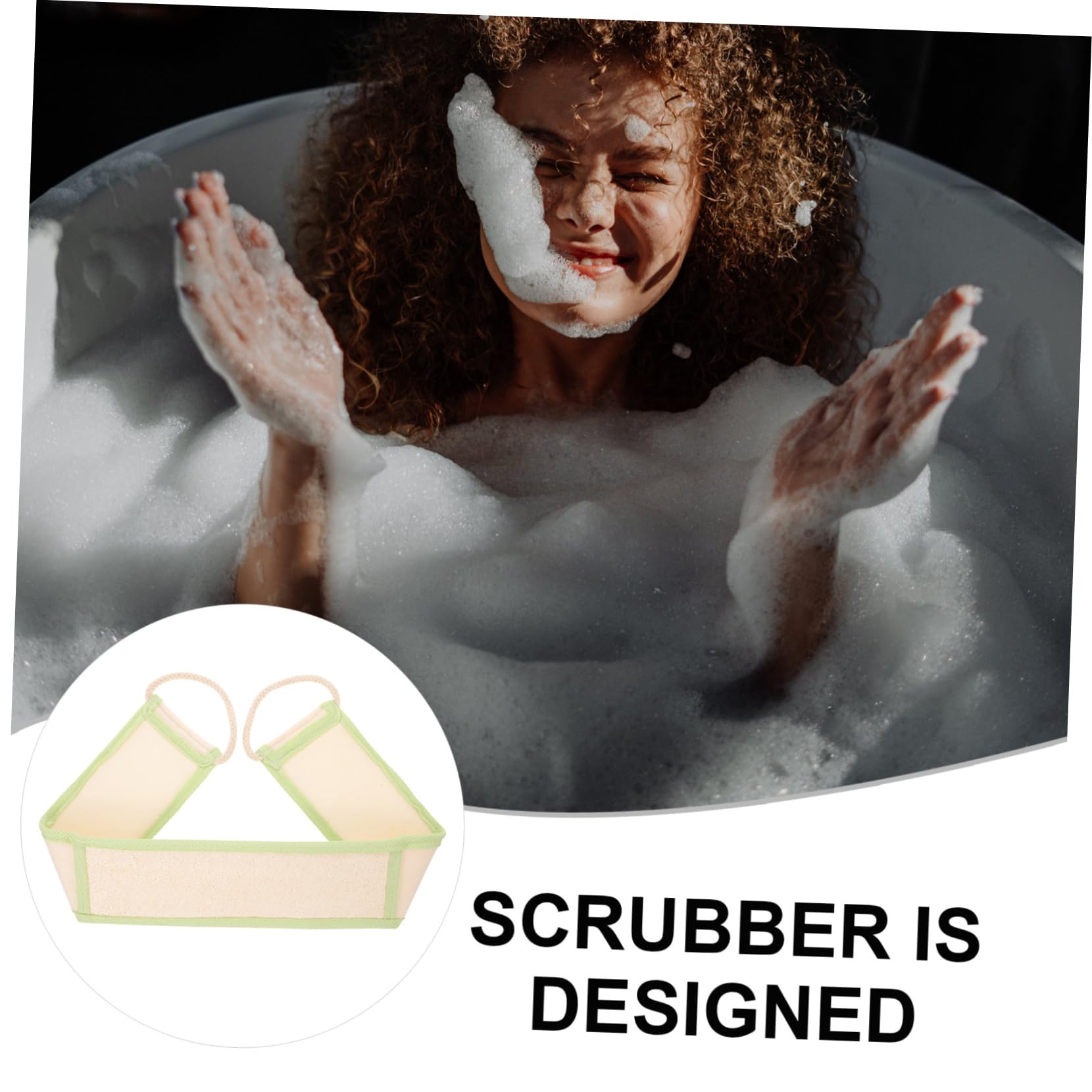 Healeved 5pezzi Scrubber Per Schiena Esfoliante Luffa Doccia Profonda e Accessorio Per La Della