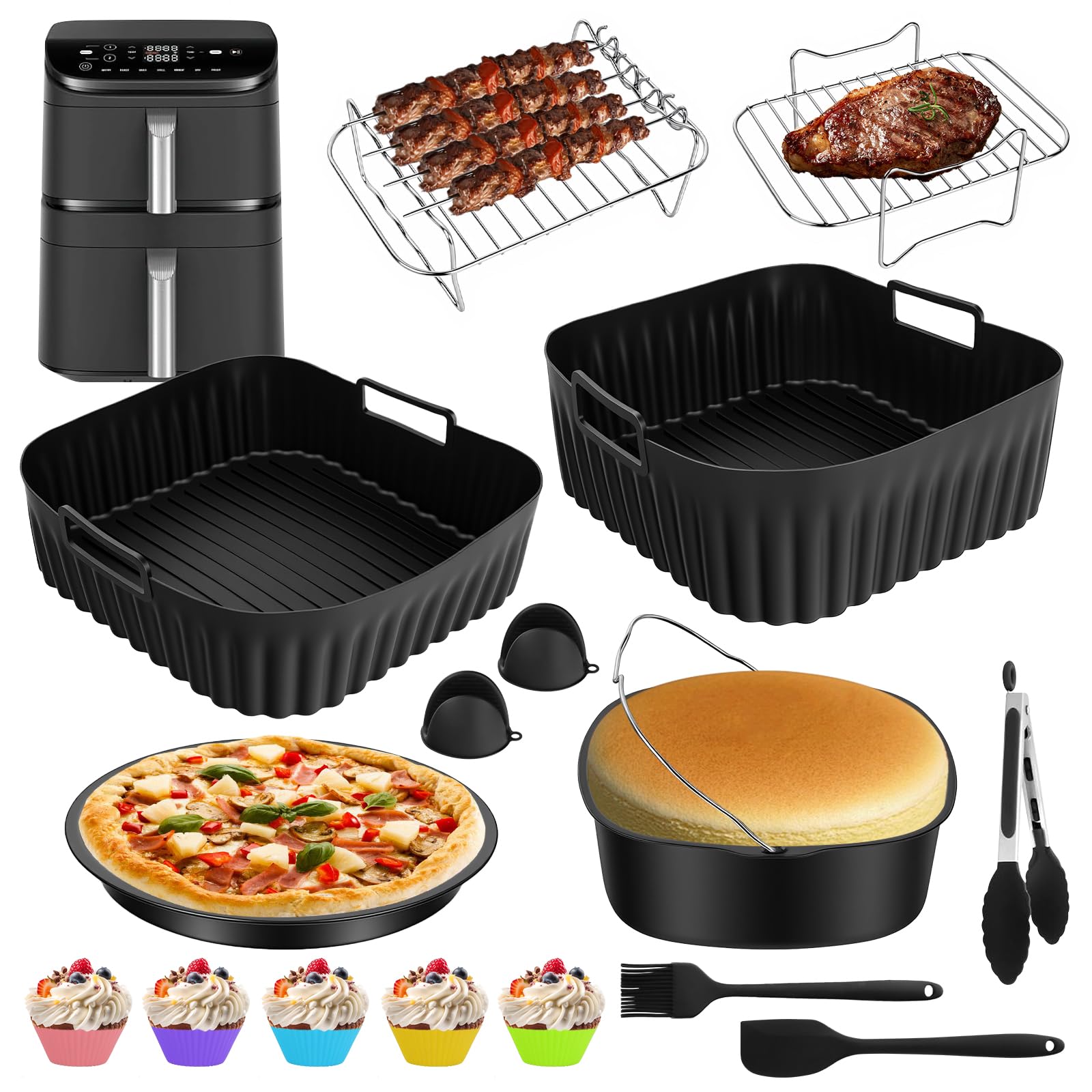 Zubehör Set für COSORI Turbo Tower Compact 8,6 L DC861 16-teilig