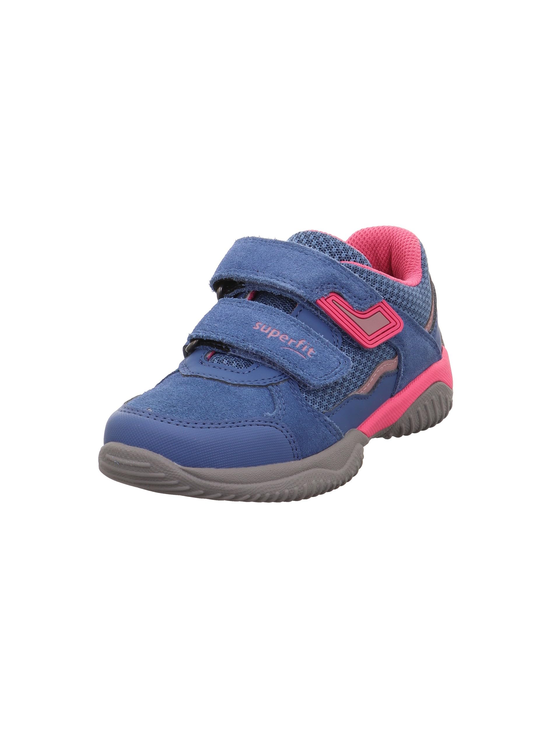 Superfit Girl's Storm Sneaker, Blau/LILA 8020