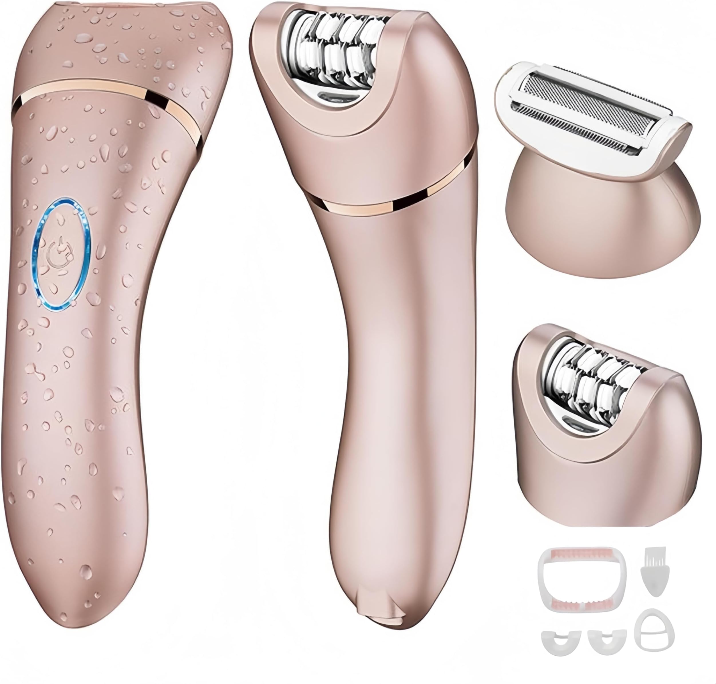Ladies Electric Epilator Set, 2-in-1 Facial & Body Epilator & Shaver, IPX6 Waterproof