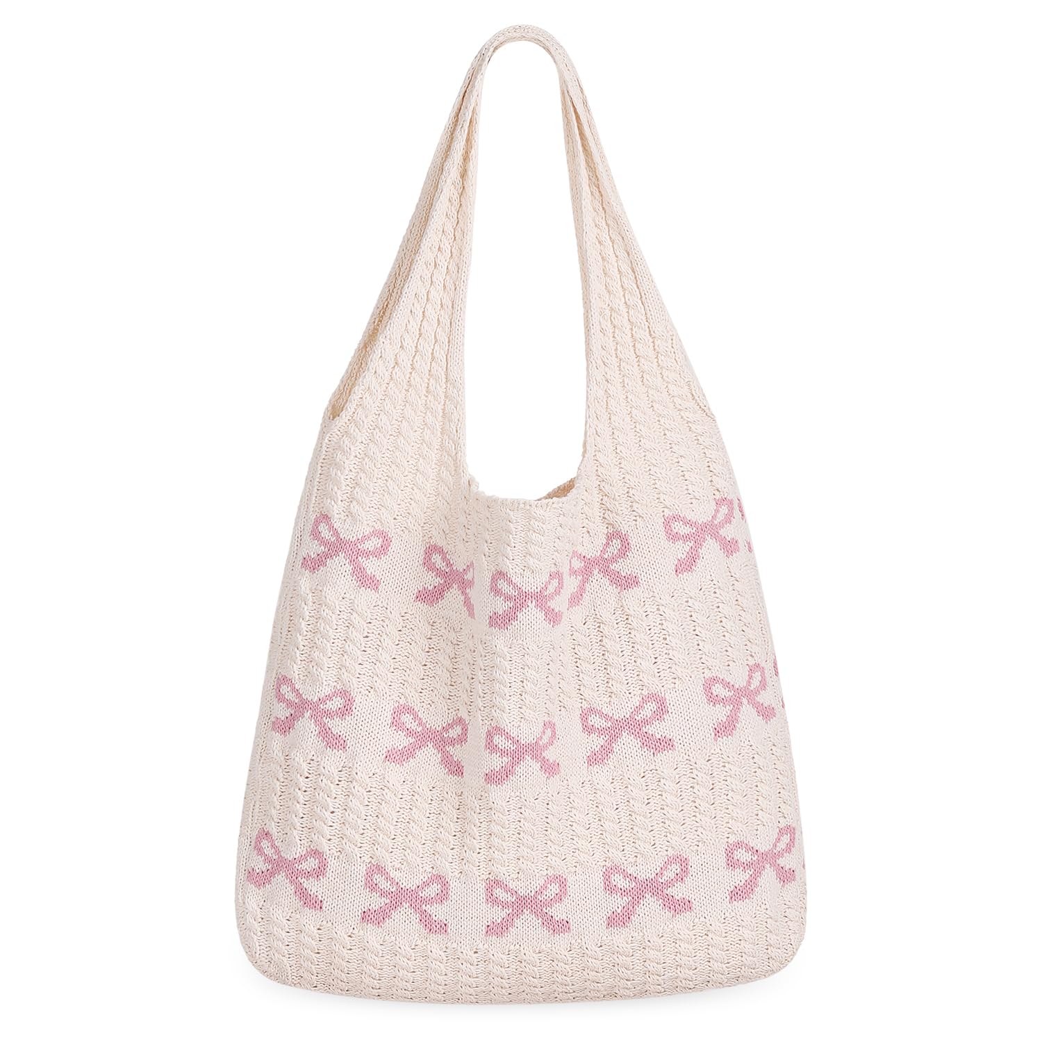 Sightor Bolsa de mano de ganchillo, bolsa de playa de malla de punto para verano, bolsa hobo de vacaciones boho para mujer