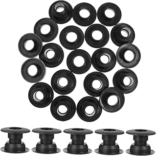 Mipcase 10 Piezas De Repuesto para Futbolín Accesorios para Futbolín Rodamientos De 3/4 Bujes De Resina Ecológica De Color Negro