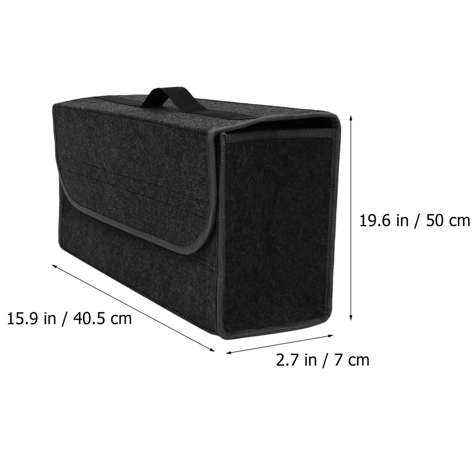 FAVOMOTO 1pc Car Trunk Organizer Auto Storage Box for Deep for Any Vehicle Trunk Use