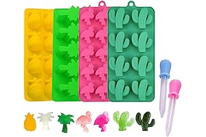 Silicone Pineapple Ice Cube Trays: Garnish Drinks with Tropical Flair