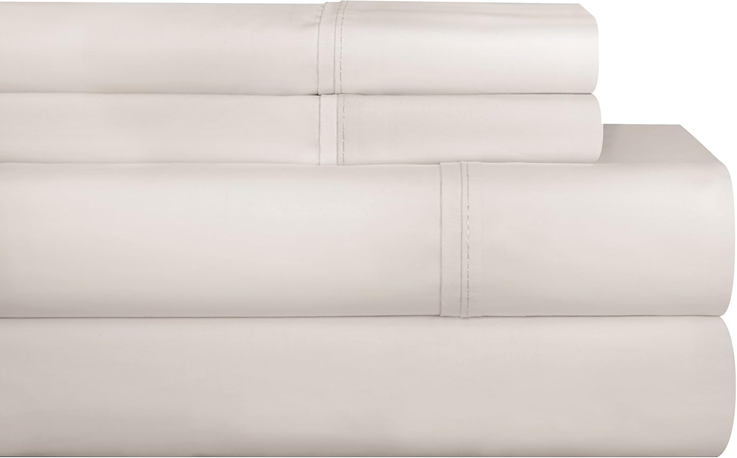 Pointehaven 200WHITESSQN Sheet Set, Queen, White