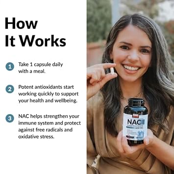 Force Factor NAC 600 mg, N-Acetyl Cysteine for Liver Health, Immune Support & Antioxidant Production, Clinically Studied Dose, 200 Servings