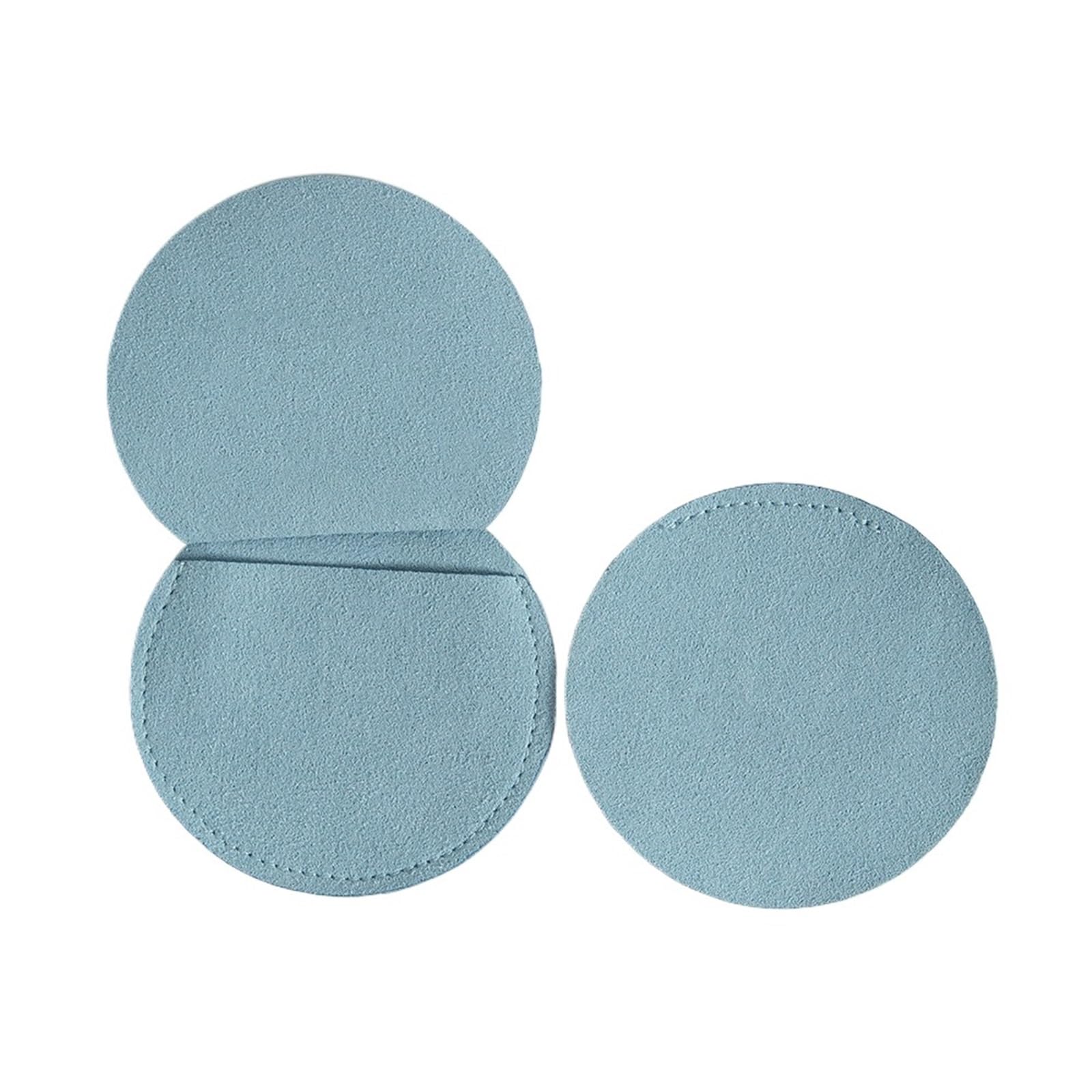 RRYPBOVG Jewelry Storage Bag 5pcs 7x7cm Earrings Jewelry Bag Round Velvet Suede Storage Pouch Ring Bracelet Necklace Travel Organizer