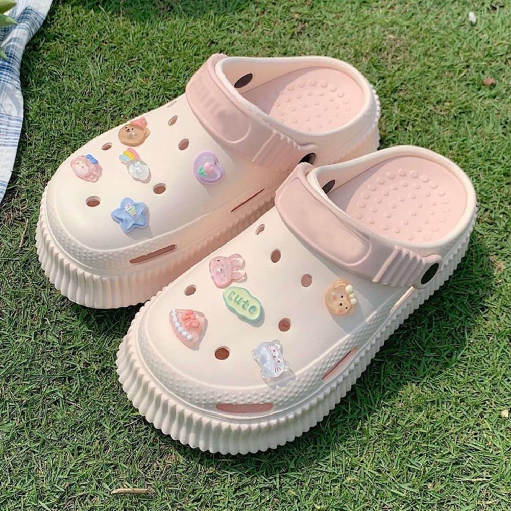 10 sztuk uroczych przypinek z kreskówek, przypinki do butów, naklejki Crocs, Charms z kreskówki, 10 sztuk, 1, Glina polimerowa, Agat