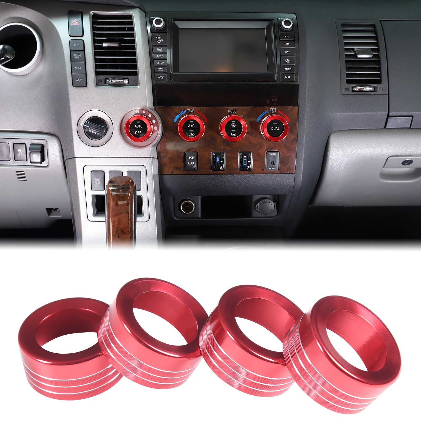 美品新古車外し2014～2021年トヨタタンドラa/cエアコンユニット操作パネル Amazon.co.jp: カーセンターコンソール エアコン スイッチボタンノブ