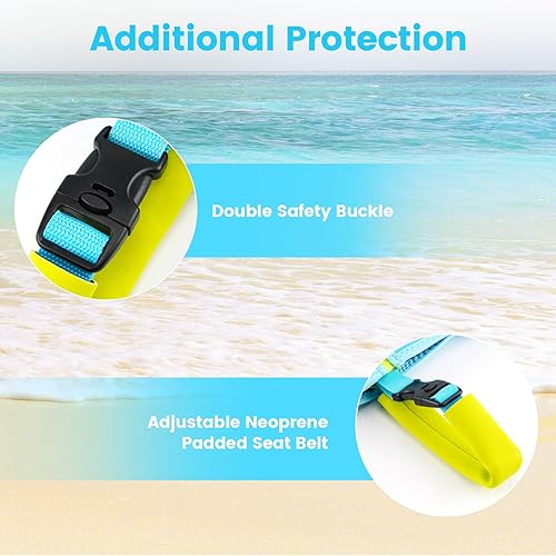 Miniatura 3 de Chaleco de natación para niños de neopreno con correa de seguridad ajustable para edades de 1-3 y 3-6 años