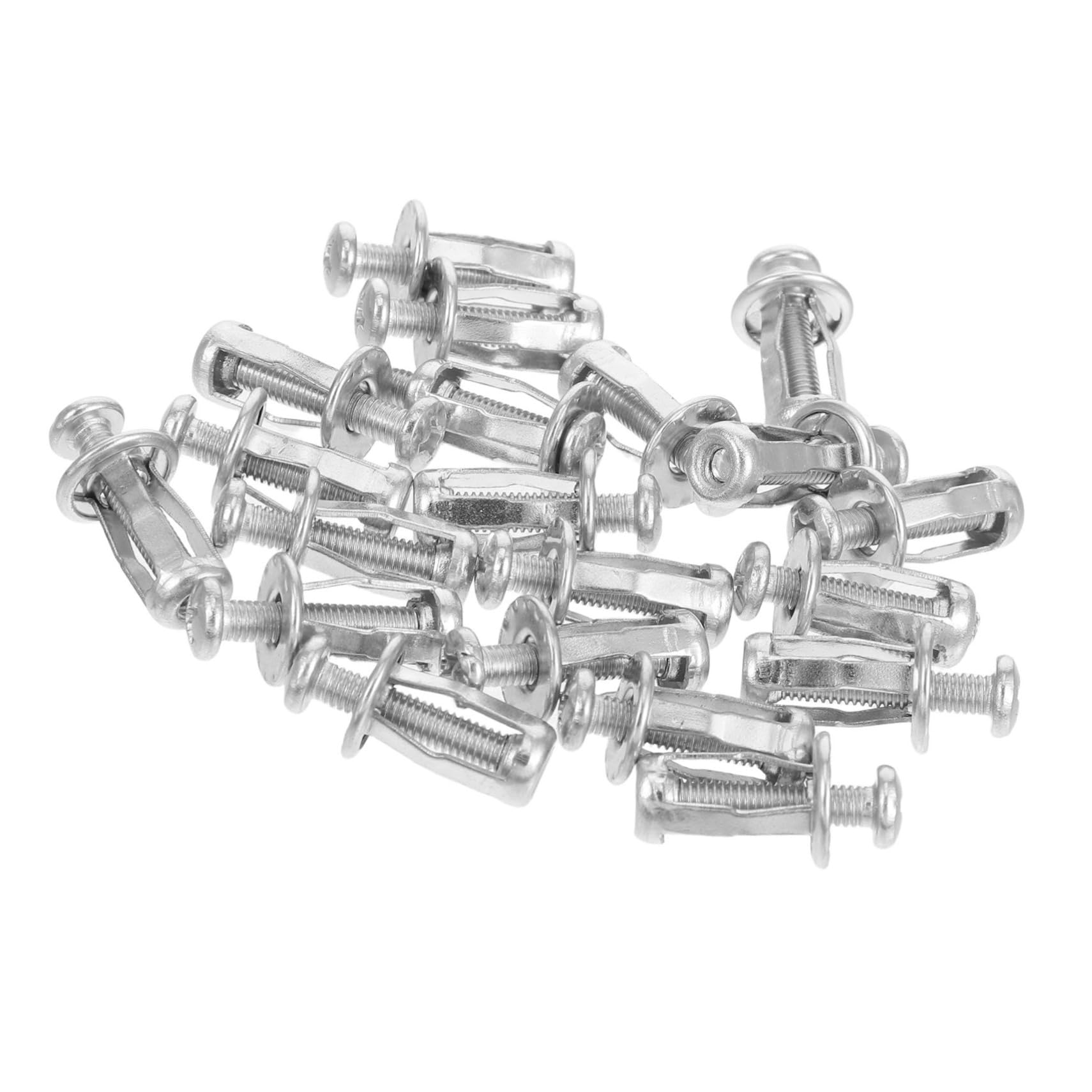 FUNOMOCYA Drywall Anchors 20pcs Metal Expansion Bolts Hollow Door Anchor Set Easy Installation