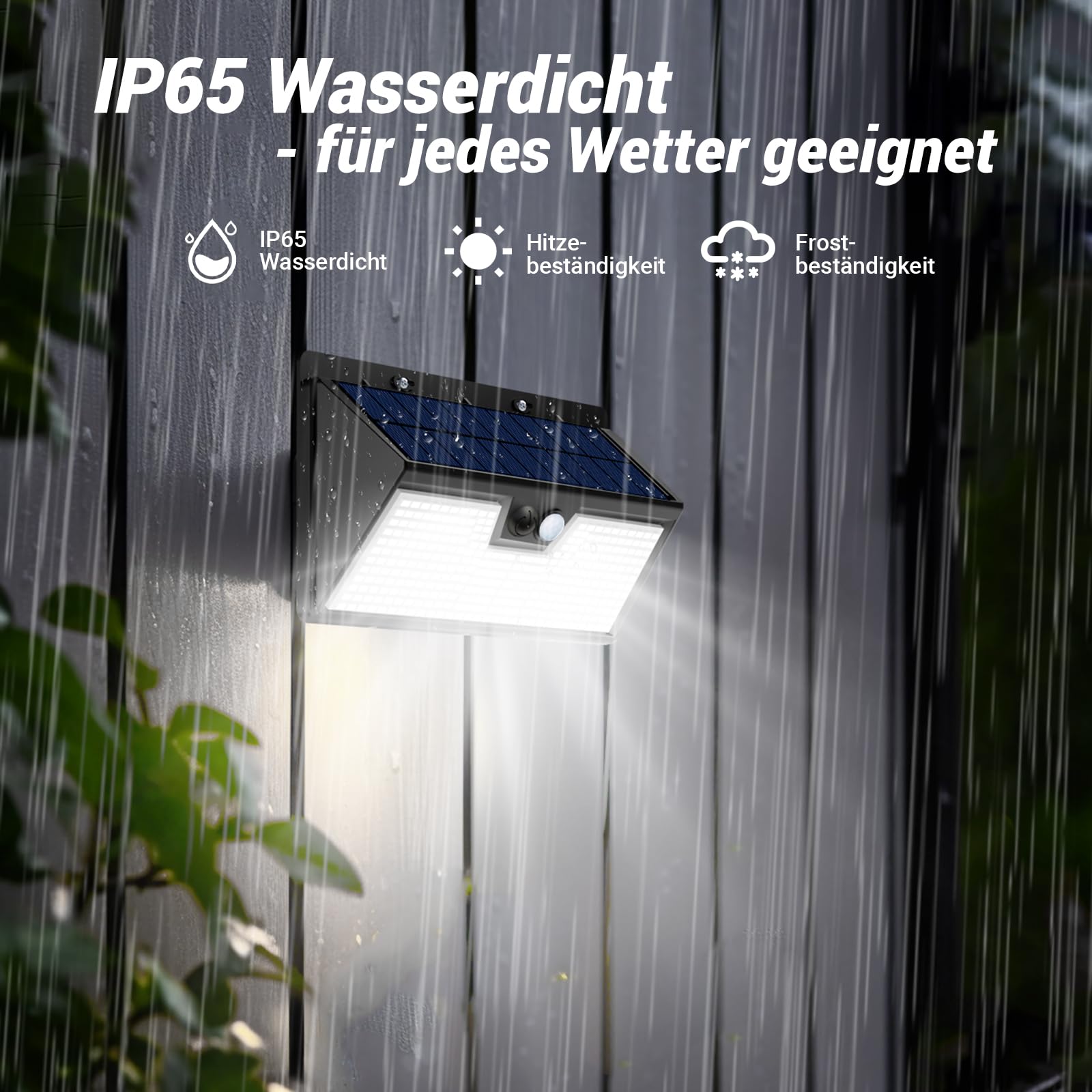 vighep IP65 Led Strahler mit Bewegungsmelder Außen, Außenleuchte Scheinwerfer für Garten, Garage, Haustür
