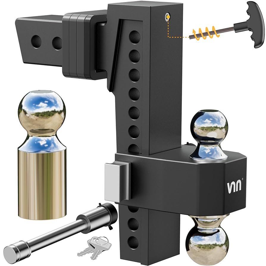 Amazon.co.jp: VNN 調節可能な10インチドロップヒッチ2.5インチ