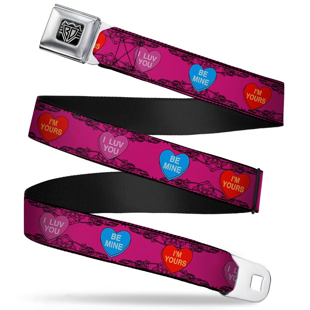 Cinturón Buckle-Down regular multicolor de 1.5 pulgadas de ancho ajustable para vaqueros 8