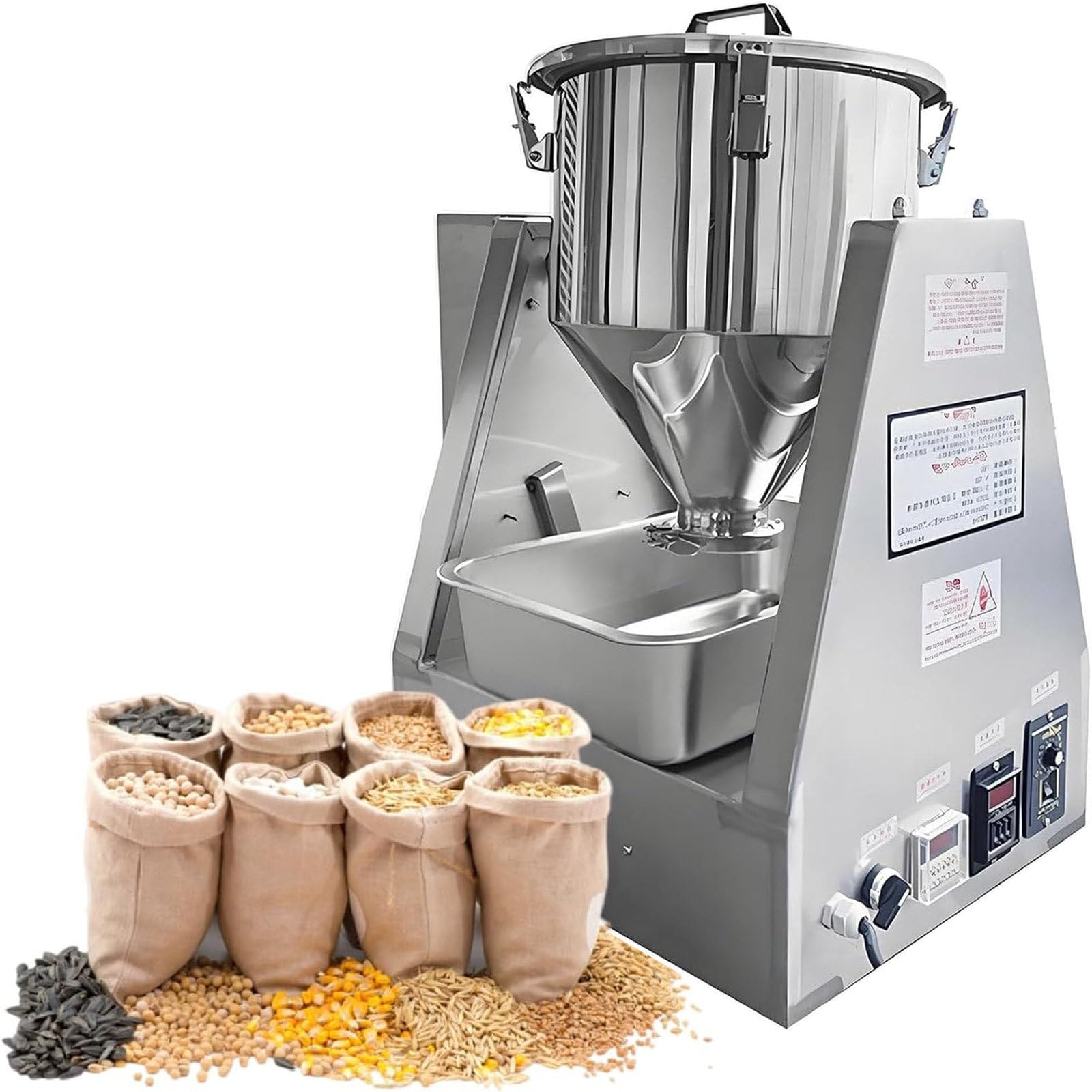 XueFulxion small powder mixer made of stainless steel,Electric Dry Powder Mixing Machine Stainless Steel Dry Powder Mixer Cone Shape Dry Powder Mixer for Blending of Dry Powder 40L