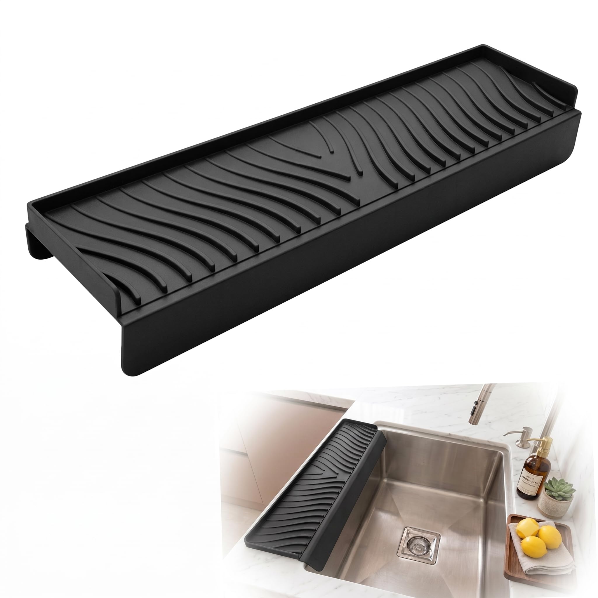 Silicone Sink Splash Guard - Stop Water Splashes! -1