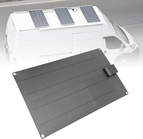 Miniatura 5 de Fafeicy Cargador de batería solar de 30 W, kit de panel solar portátil con controlador inteligente mejorado para automóvil, barco, RV, motocicleta