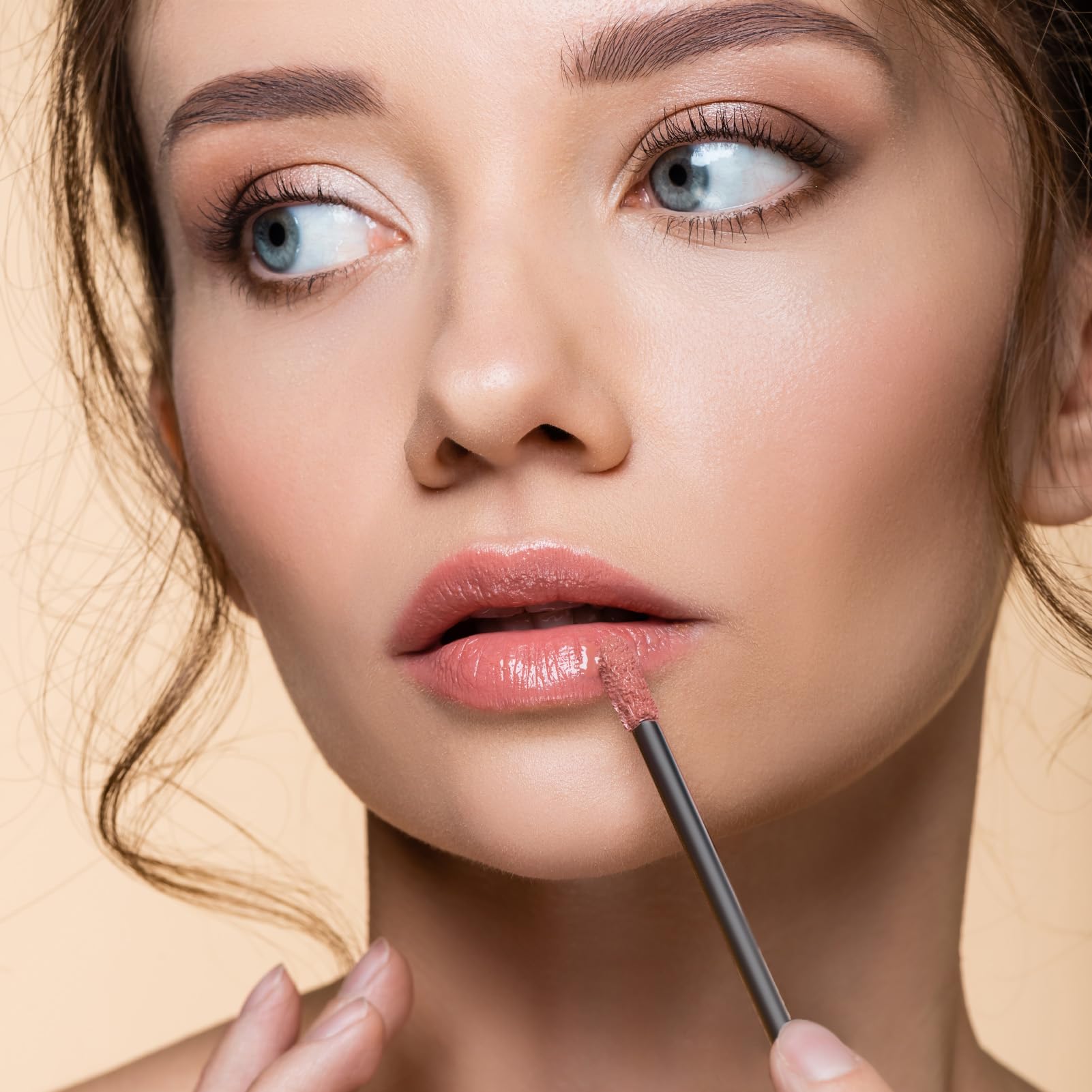 400pcs Pinceau à Lèvres, Applicateur Brosse à Lèvres Jetable, Lip Brush Parfait pour Maquillage, Outil de Beauté pour Lèvres, Cils et Sourcils, Kit de Maquillage Professionnel(Noir)