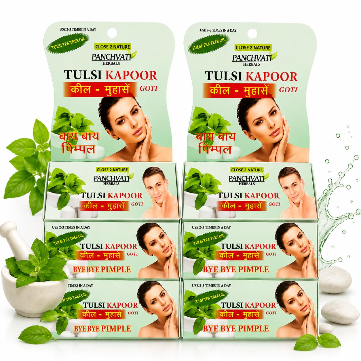 Panchvati Herbals Tulsi & Kapoor Goti Soap 25 gm,Pack of -6-image-16