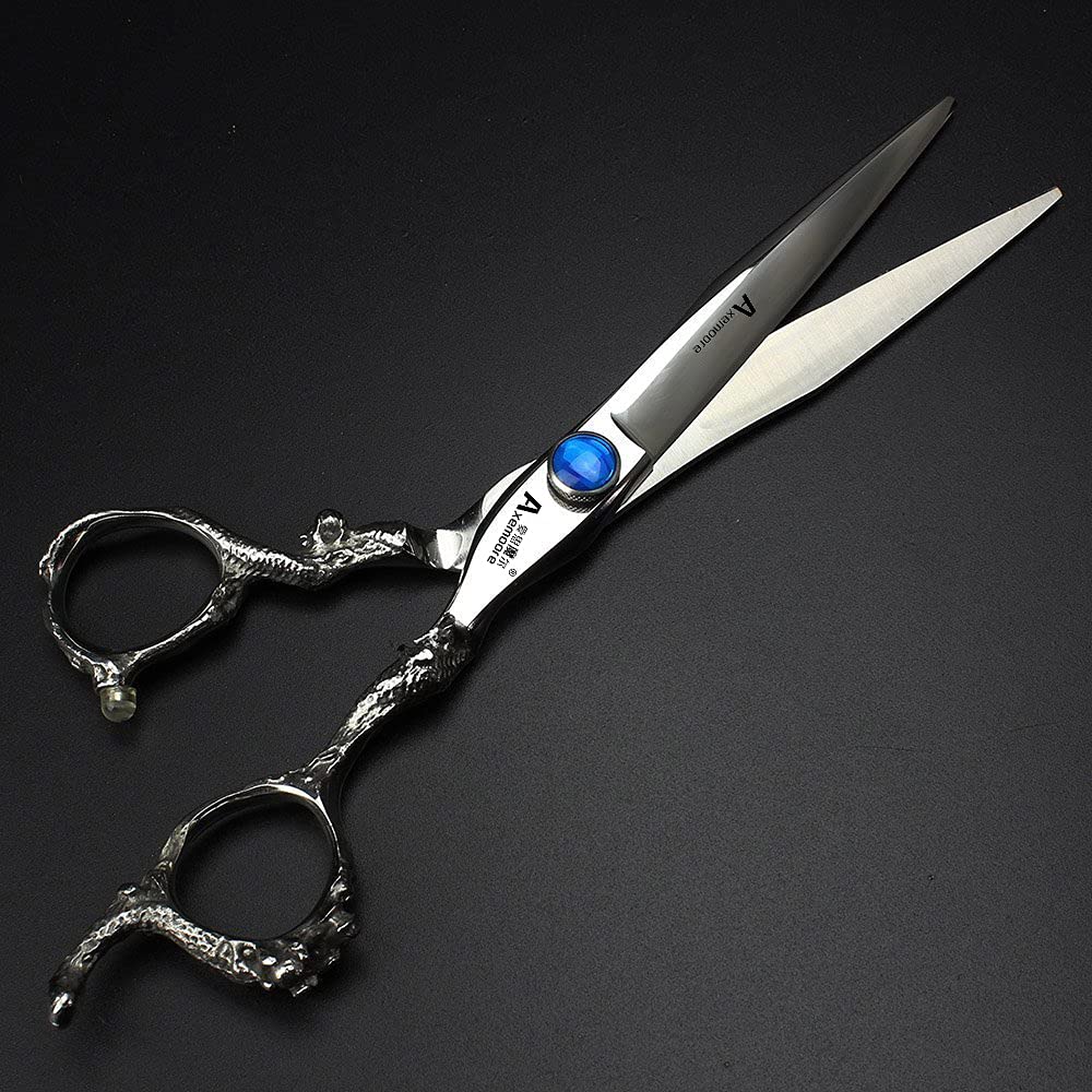 散髪用シザー シルバー　7インチ Amazon.co.jp: 7/7.5/8/9インチのハサミ。シルバー。プロの美容師